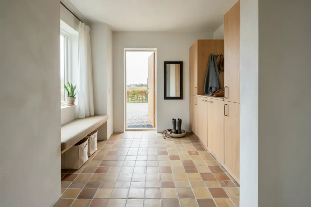 klinkergolv lagt i entr och grovk k i storvreten tumba